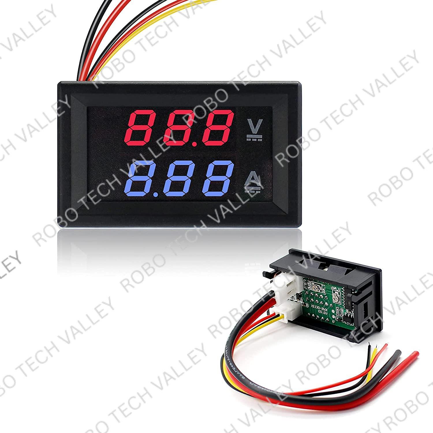 DSN-VC288 Digital DC Voltage & Amp Meter – Dual LED Display Module