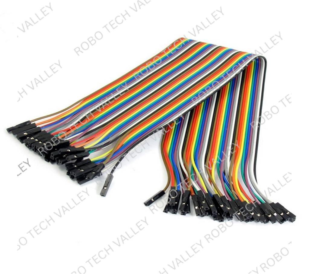 Female to Female Jumper Cable Wire 20cm at Robo Tech Valley
