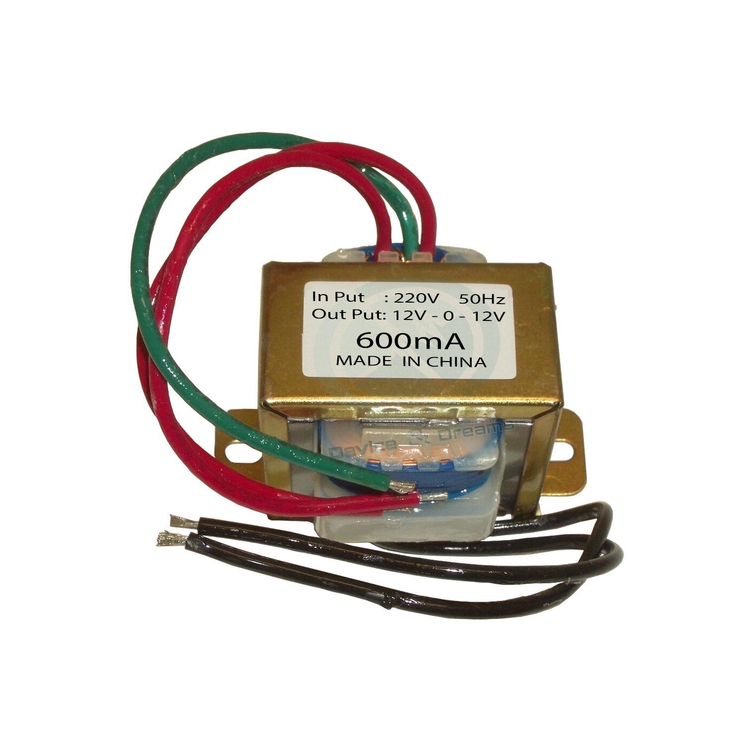 12V 600mA Transformer Power (Step Down Transformer)