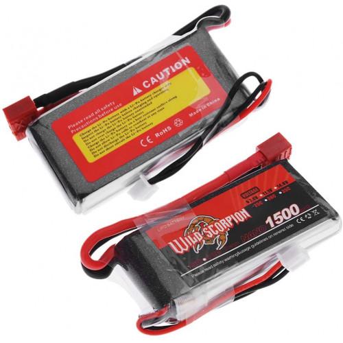 Wild Scorpion 7.4v 1500mAh 25c 2s Li-Po Battery