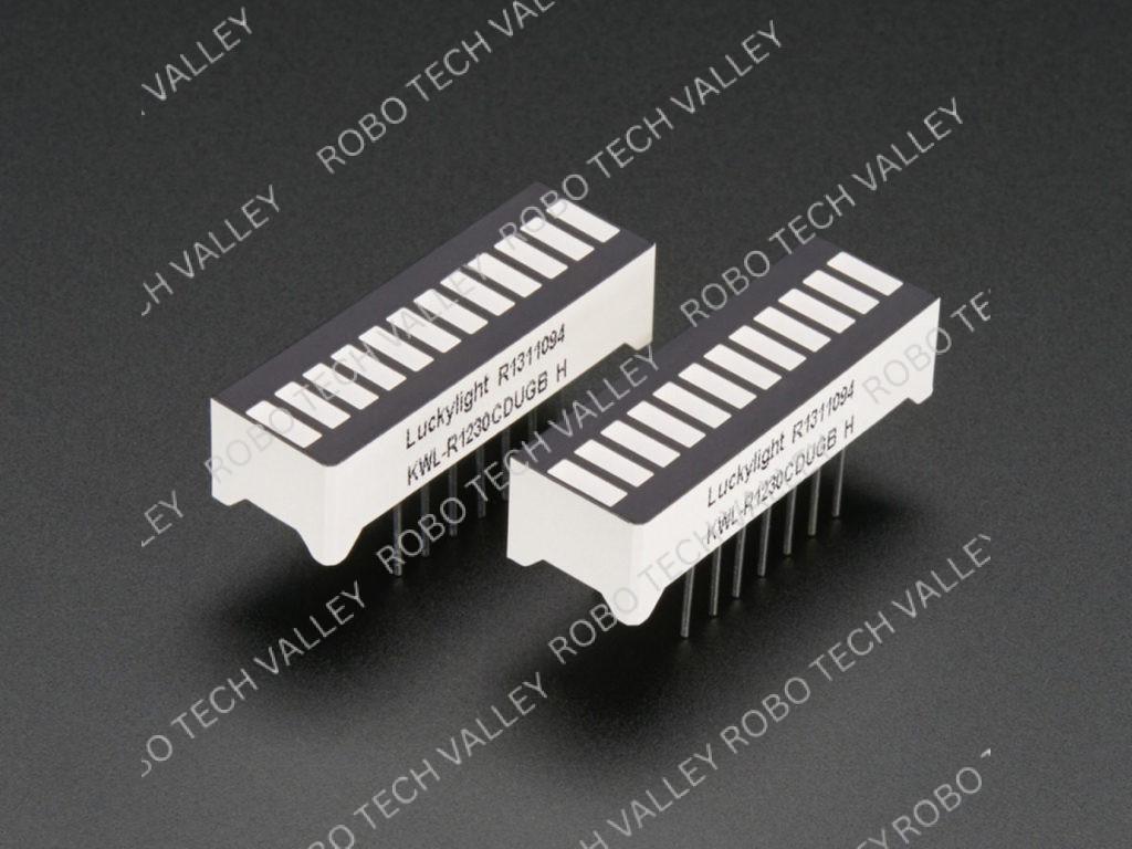 10 Digit LED Bar Graph Display Ultra Bright Red Color