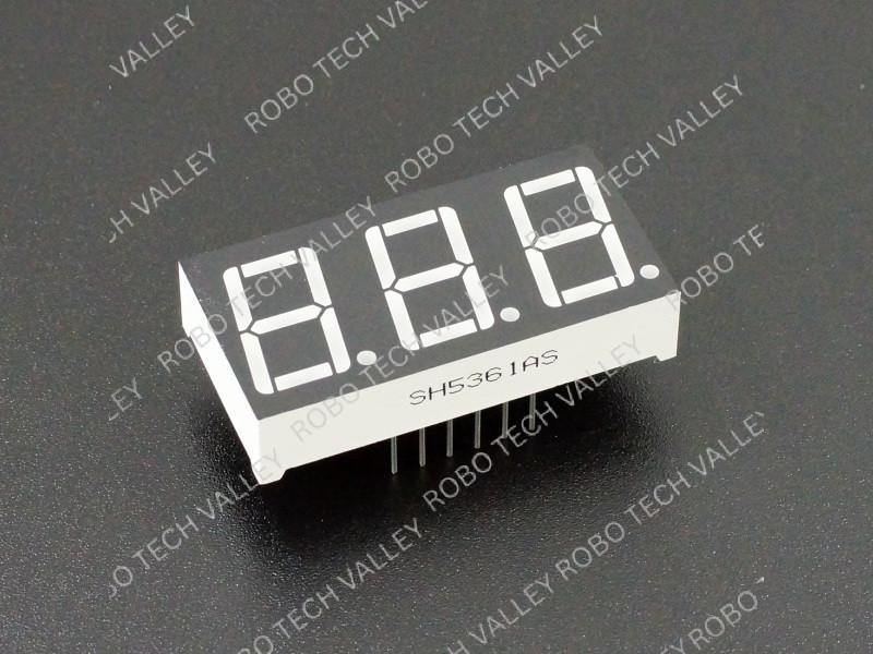 0.56″ 3 Digits 7 Segment Fnd Display Seven Segment