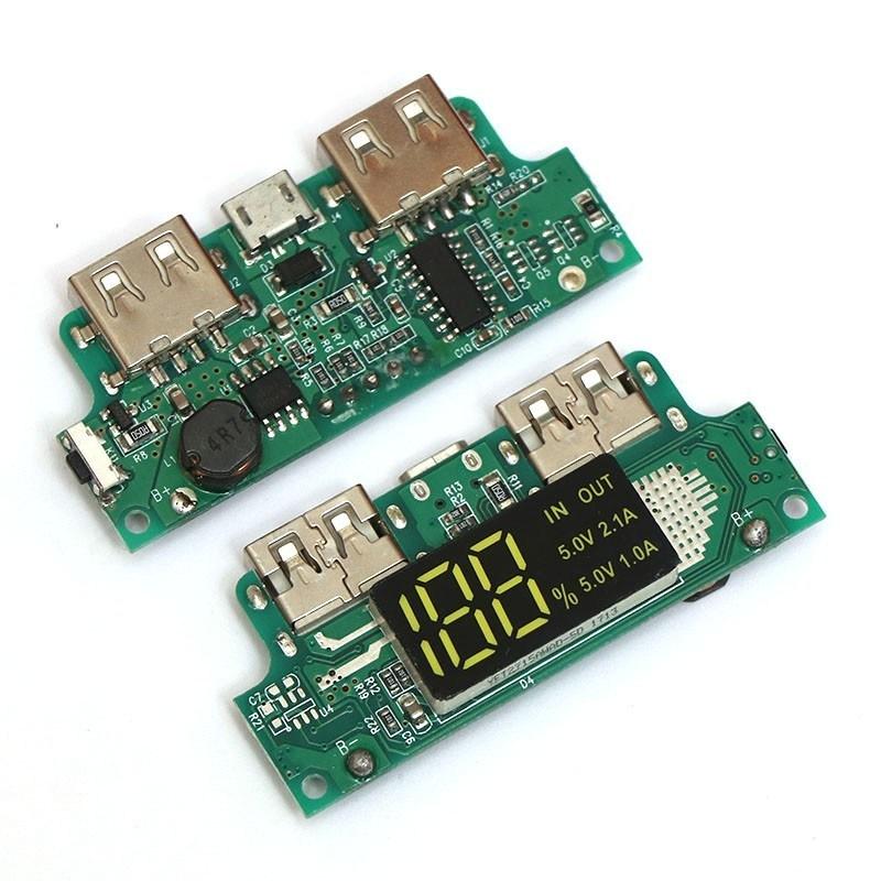 Power bank board 3A USB with Led Display