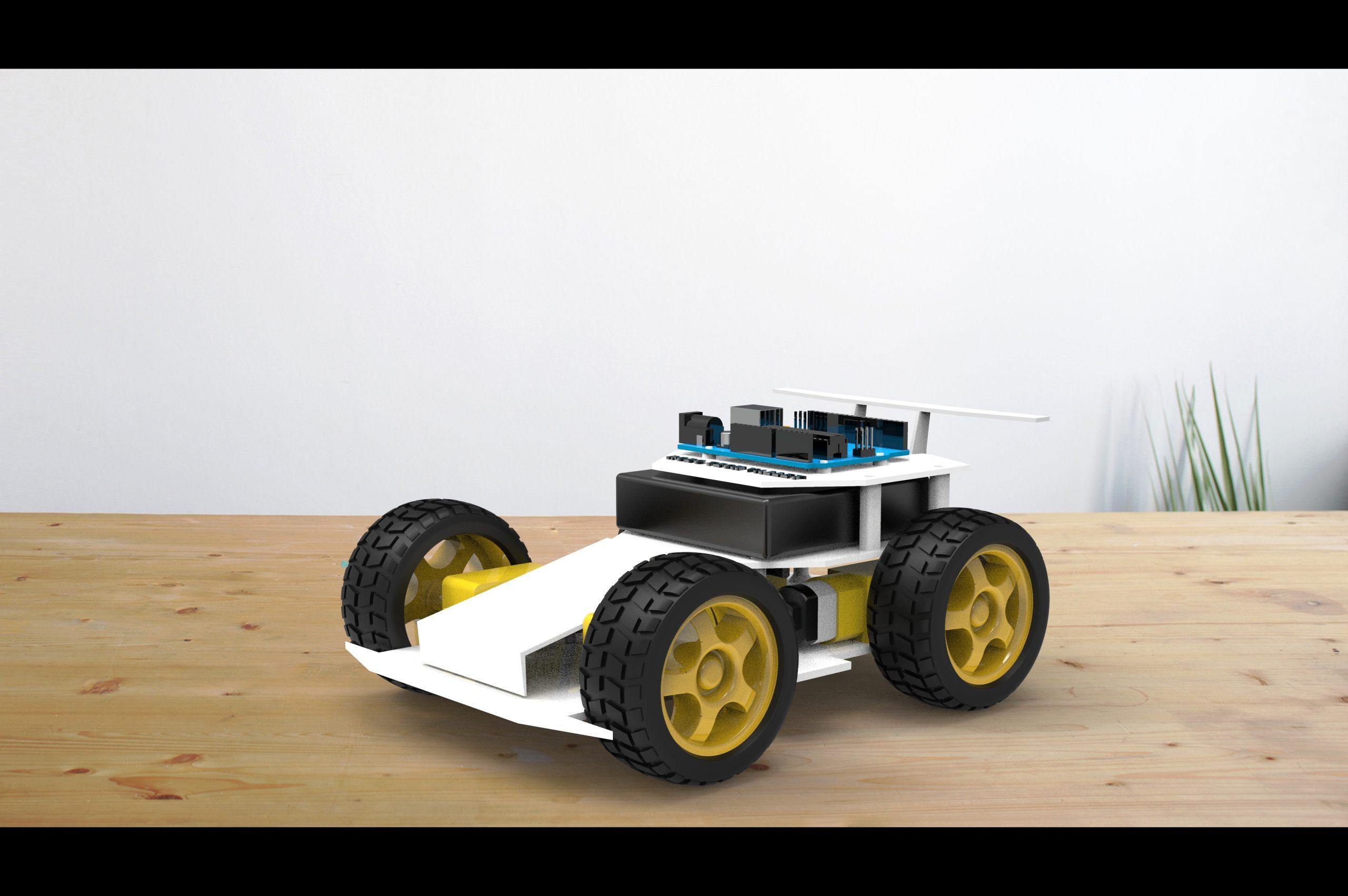 4WD Smart Robot Chassis Car Ninja Kit at Robo Tech Valley