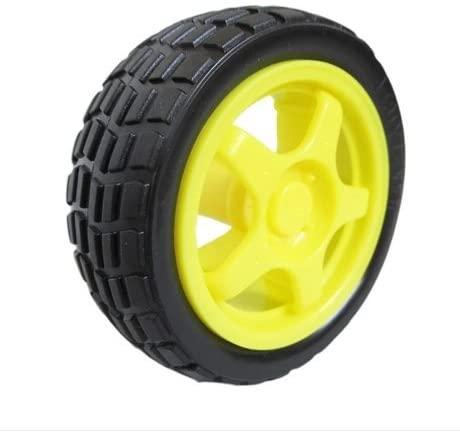Rubber tire wheel 66mm (Wheel & Caster) at Robo Tech Valley