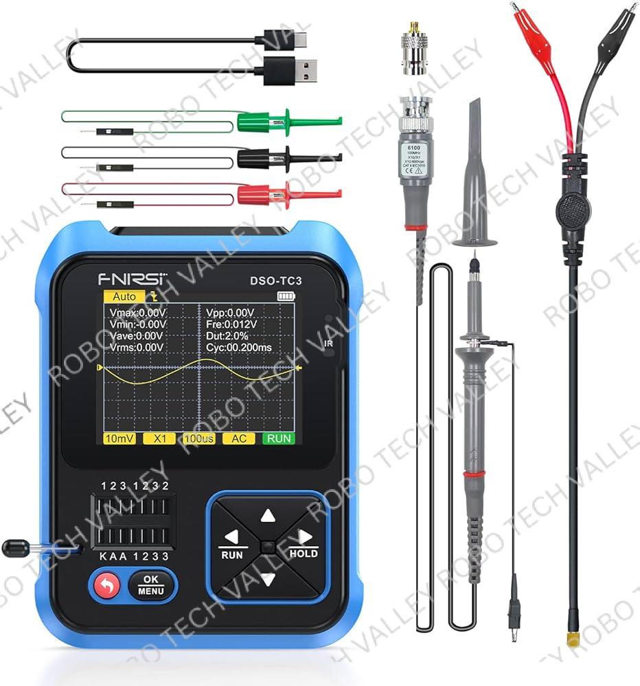 Fnirsi dso tc3 Digital Oscilloscope and Tester With P6100 High Voltage Probe