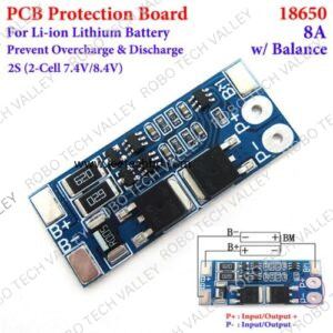 2S BMS PCM Battery Protection Board