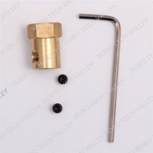 4mm Motor Shaft Coupling Brass Hex 18mm length